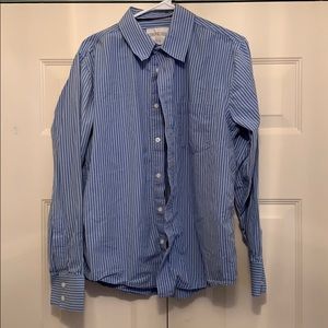 Blue button down shirt